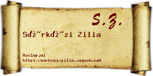 Sárközi Zilia névjegykártya